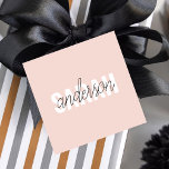 Étiquettes Cadeau Moderne Pastel Rose Beauté Personnalisée Vous Nom<br><div class="desc">Moderne Pastel Rose Beauté Personnalisée Vous Nom</div>
