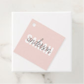 Étiquettes Cadeau Moderne Pastel Rose Beauté Personnalisée Vous Nom (En situation)