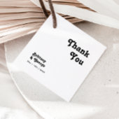 Étiquettes Cadeau Moderne Rétro Lettrage Merci Favoriser les étiquet