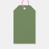 Étiquettes-cadeau Moderne simple branche d'olivier sauge vert merci (Dos)