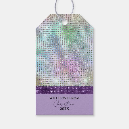 Étiquettes-cadeau Moderne simple Pastel violet rose (Devant)