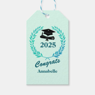 Étiquettes-cadeau Moderne Simple Personnalisé Année et Nom Graduatio