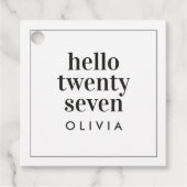 Étiquettes Cadeau Moderne simple typographie anniversaire merci (Devant)