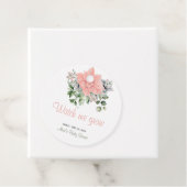 Étiquettes Cadeau Moderne Succulent Regardez-moi Grandir Corail Vert (En situation)