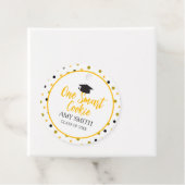 Étiquettes Cadeau Moderne Un Cookie Intelligent Graduation (En situation)