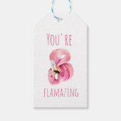 Étiquettes-cadeau Moderne Vous Flamazirez Beauté Flamant rose rose (Devant)