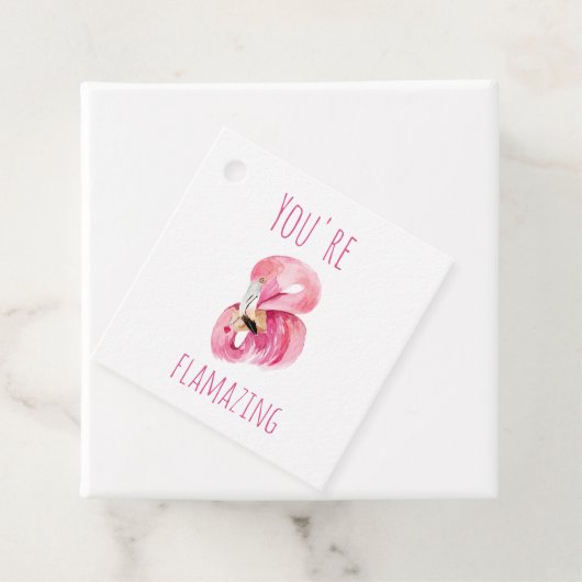 Étiquettes Cadeau Moderne Vous Flamazirez Beauté Flamant rose rose (En situation)