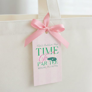 Étiquettes-cadeau Moment de faire la fête au golf pour l'enterrement