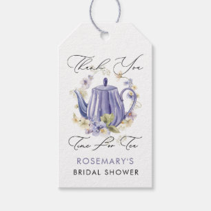 Étiquettes-cadeau Moment du Thé Théière Violette Enterrement de Vie
