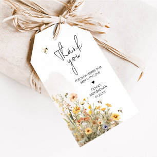 Étiquettes-cadeau Mommy to Bee Fleur sauvage Baby shower Favoriser l