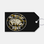 Étiquettes-cadeau Mon héros de la faune (Devant (Horizontal))