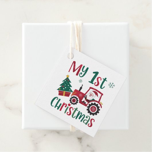 Étiquettes Cadeau Mon premier Noël (En situation)