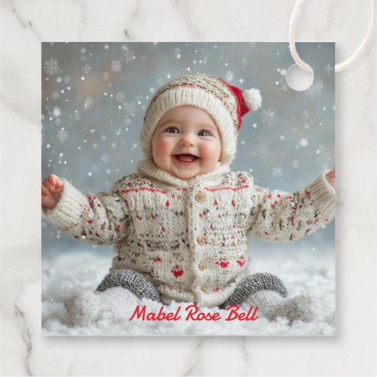 Étiquettes Cadeau Mon premier Noël (Dos)