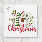 Étiquettes Cadeau Mon premier Noël (Devant)