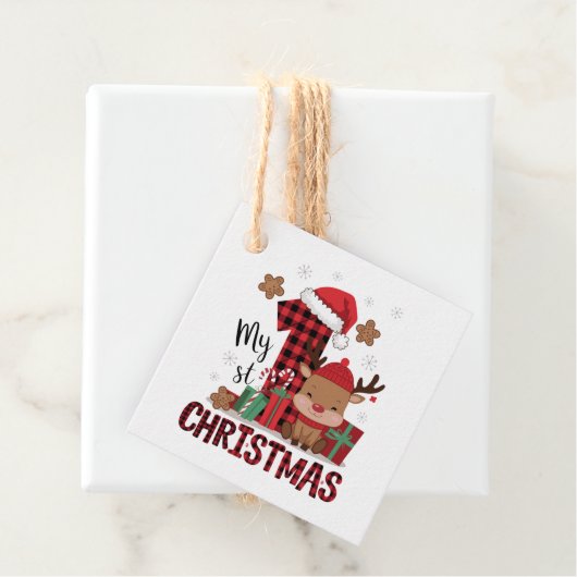 Étiquettes Cadeau Mon premier Noël (En situation)