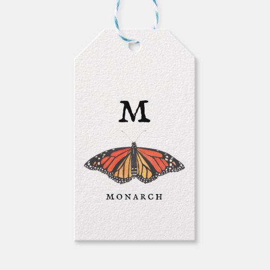 Étiquettes-cadeau Monarque M (Devant)