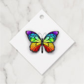 Étiquettes Cadeau Monarque papillon arc-en-ciel (Devant)