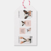 Étiquettes-cadeau Monde Meilleur chien maman | Photo Collage | Paste (Devant)