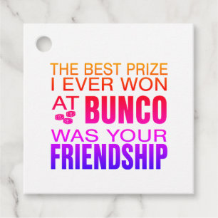 Étiquettes Cadeau Mondern coloré Dice Bunco