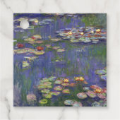 Étiquettes Cadeau Monet Water Lilies Chef-d'oeuvre Peinture (Devant)