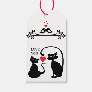 Étiquettes-cadeau Monochrome Partager L'Amour
