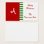 Étiquettes Cadeau Monogram (Devant & derrière)