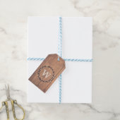 Étiquettes-cadeau Monogram design (Avec de laficelle)