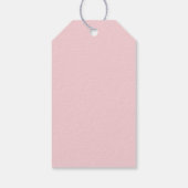 Étiquettes-cadeau Monogram Pink Pastel Houndstooth (Dos)