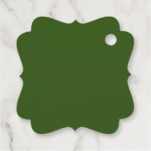 Étiquettes Cadeau Monogramme Crest avec citrons et arc Mariage Faveu (Dos)