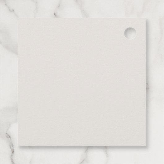 Étiquettes Cadeau Monogramme de crête florale Merci Mariage de autom (Dos)