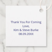 Étiquettes Cadeau Monogramme de lettre B abstraite moderne personnal (Dos)