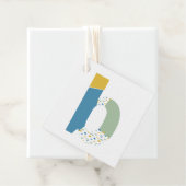 Étiquettes Cadeau Monogramme de lettre B abstraite moderne personnal (En situation)