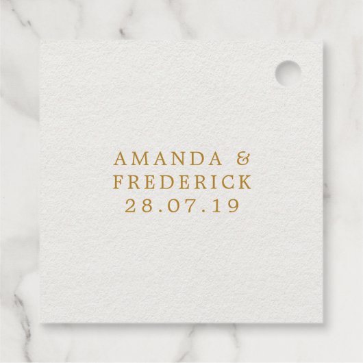 Étiquettes Cadeau Monogramme de Mariage de Boho de tribu indien (Dos)