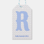 Étiquettes-cadeau Monogramme de Wedgewood (Devant)