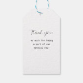 Étiquettes-cadeau monogramme élégant (Dos)