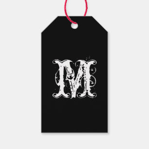 Étiquettes-cadeau Monogramme et couleur faits sur commande élégant