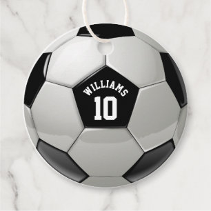 Étiquettes Cadeau Monogramme Football Association Football Sports