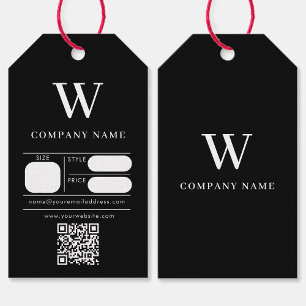 Étiquettes-cadeau Monogramme Hang Balise Prix Vêtements Balises à co