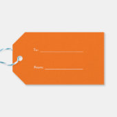 Étiquettes-cadeau Monogramme initial du cadre de ligne de clé de clé (Dos Horizontal)