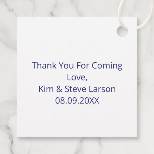 Étiquettes Cadeau Monogramme L de lettre abstraite moderne personnal (Dos)