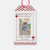 Étiquettes-cadeau Monogramme Lecture Carte Mariage Photo Enregistrer (Devant)