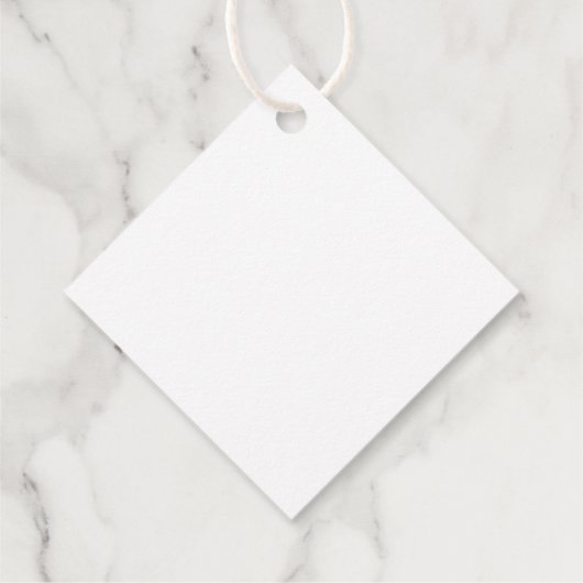 Étiquettes Cadeau Monogramme simple et élégant initial dans cadre ba (Dos)