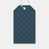 Étiquettes-cadeau Monogramme Tartan Plaid Classique Noël (Dos)