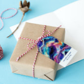 Étiquettes-cadeau Monographie de parties scintillant d'agate arc-en-