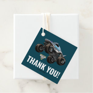 Étiquettes Cadeau Monster Jam Mégalodon Merci