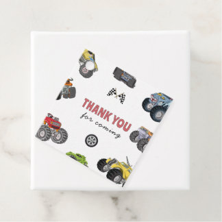 Étiquettes Cadeau Monster truck, boy any age birthday