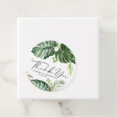 Étiquettes Cadeau Monstère tropicale Mariage d'été Merci (En situation)