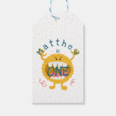 Étiquettes-cadeau Monstre Jaune Cute Personnalisable (Devant)