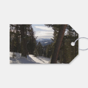 Étiquettes-cadeau Montagnes Madison en hiver dans le Montana