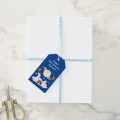 Étiquettes-cadeau Moon Rabbit Mooncake Nuages Mooncake Festival à la (Avec de laficelle)